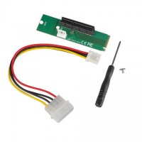 Райзер-адаптер Dynamode PCI-E 4x Female to NGFF M.2 M Key Male, Power Cable 4 Pin to Molex 20 cm