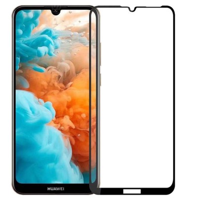 Захисне скло Florence (full glue) Huawei Y6 (2019) Full Cover Black (тех.пак)