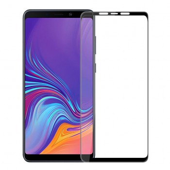 Захисне скло Florence (full glue) Samsung A9 (2018) A920F Full Cover Black (тех.пак)