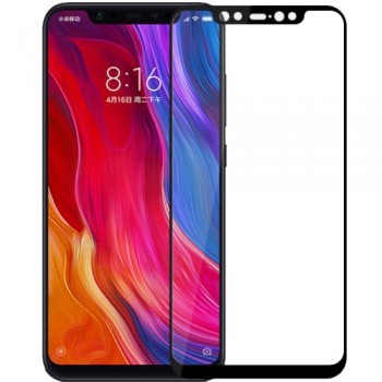 Захисне скло Florence (full glue) Xiaomi Mi 8 Pro Full Cover Black (тех.пак)