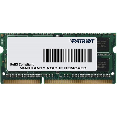Память для ноутбуков SoDIMM DDR3 8GB 1600 MHz Patriot (PSD38G16002S)