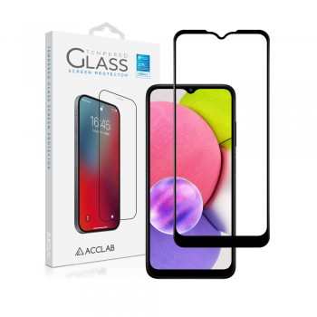 Захисне скло для Samsung A03S (чорн.) MDA