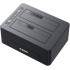 Док-станція Maiwo K3082A, клонір. для 2*HDD 2,5"/3,5" SATA/SSD через USB3.0 безгвинтіве кріпл. пластик чорна
