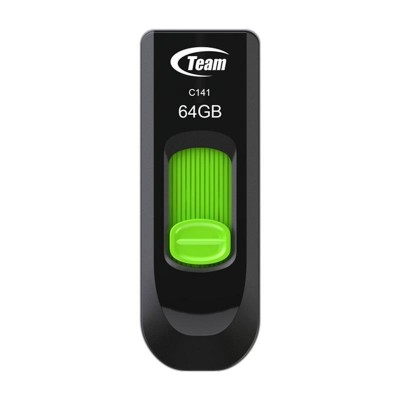 USB флеш 64GB  Team C141 Green 2.0 (TC14164GG01) TC14164GG01