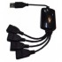 USB-хаб Lapara LA-UH803-A black (LA-UH803-A black)