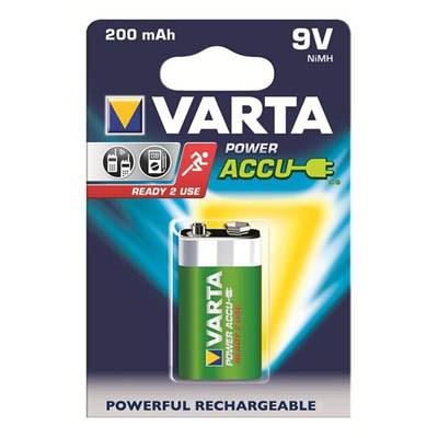 Аккумулятор Varta Power R2U 6F22 9V 200mAh BLI 1 NI-MH