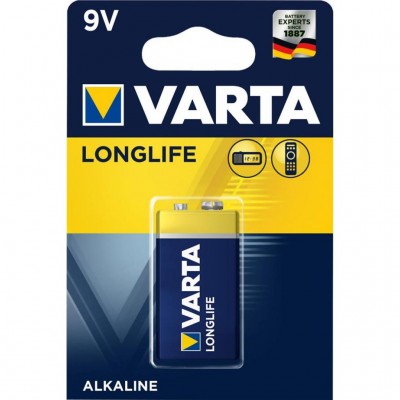Батарейка 9V Varta LONGLIFE 9V, Extra BLI 1 ALKALINE 04122101411