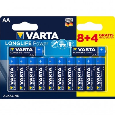 Батарейка AA Varta HIGH Energy AA BLI 12 (8+4) ALKALINE