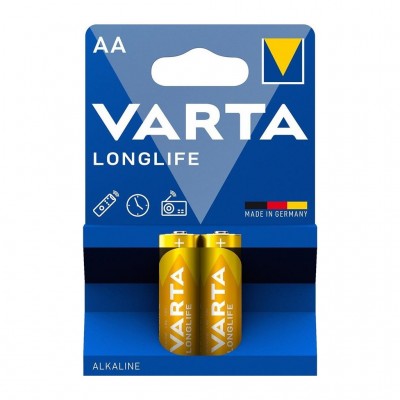 Батарейка AA Varta LONGLIFE AA, Extra BLI 2 ALKALINE 04106101412