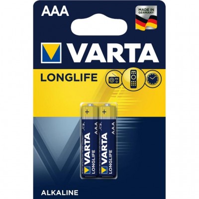Батарейка AAA Varta LONGLIFE AAA, Extra BLI 2 ALKALINE