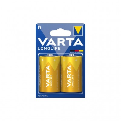 Батарейка D Varta LONGLIFE D, Extra BLI 2 ALKALINE