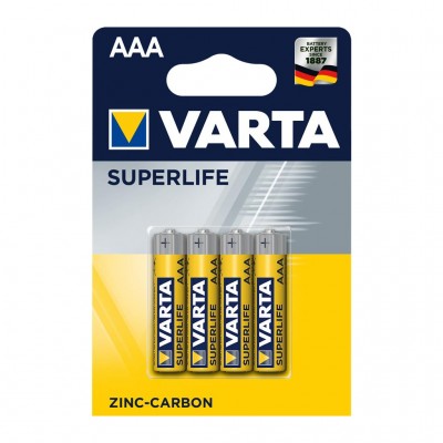 Батарейка ААА Varta SUPERLIFE MICRO BLI 4 ZINC-CARBON