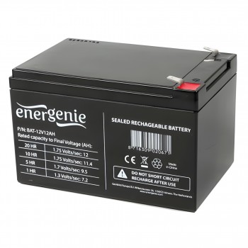 Батарея для ДБЖ EnerGenie 12В 12 Ач (BAT-12V12AH/6)