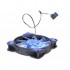 Вентилятор 120 мм Cooling Baby 120x120x25мм BB, 22дБ, 12V, 1000 об/мин, 3-pin+4-pin(Molex) (12025BBL Blue)