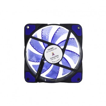 Вентилятор 120 мм Cooling Baby 120x120x25мм BB, 22дБ, 12V, 1000 об/мин, 3-pin+4-pin(Molex) (12025BBL Blue)