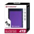 Жорсткий диск Transcend StoreJet 2.5 USB 3.0 4TB серия H Purple TS4TSJ25H3P