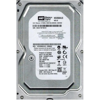 Жорсткий диск Western Digital 3.5" 250Gb (WD2500AVJS) 12 месяцев гарантия