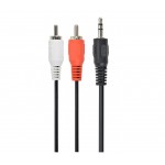 Кабель Jack 3.5mm папа/ 2RCA  папа Cablexpert (CCA-458-2.5M) 2.5 м