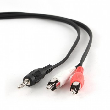 Кабель Jack 3.5mm папа/ 2RCA  папа Cablexpert (CCA-458-2.5M) 2.5 м