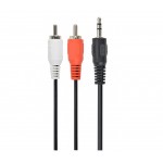 Кабель Jack 3.5mm папа/ 2RCA  папа Cablexpert (CCA-458/0.2) 0.2м