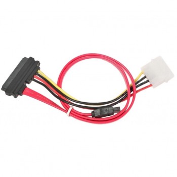 Кабель SATA data 35см +power 13,5см Cablexpert (CC-SATA-C1)