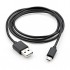 Кабель USB 2.0 AM to Micro 5P PVC 1m black Vinga (VCPDCM1BK)