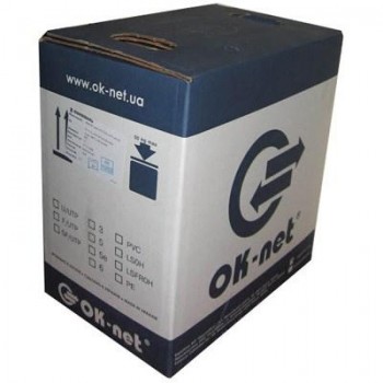 Кабель UTP 500м 2 пары (КПВ-ВП (100) 2х2х0,50) OK-Net