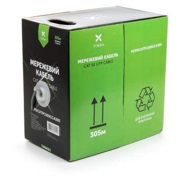 Кабель UTP Cat5e CCA 305 m (VCPDCUTPC505CCA305) Vinga