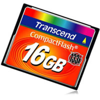 Карта пам'яті Compact Flash 16Gb (133X) Transcend CF TS16GCF133