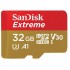 Карта пам'яті SanDisk 32GB microSDHC V30 A1 UHS-I U3 R100/W60MB/s 4K Extreme + SD (SDSQXAF-032G-GN6MA)