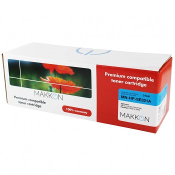 Картридж HP CLJP CE321A (128A) (SE321A) 1.3k cyan (MN-HP-SE321A) Makkon
