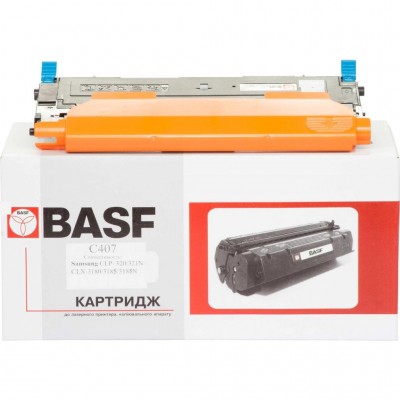 Картридж для Samsung CLP-320/320N/325/CLX-3185 Cyan (KT-CLTC407S) BASF