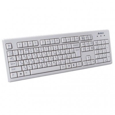 Клавіатура USB A4 Tech KM-720 White