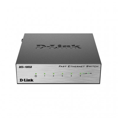 Комутатор  5Port D-Link DES-1005D 5port 10/ 100BaseTX