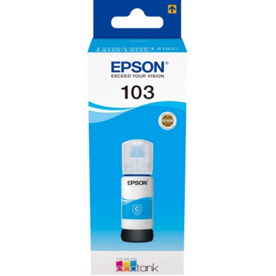 Чорнило Epson 103 L31xx Cyan (C13T00S24A)