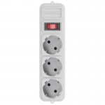 Мережевий фільтр живлення 5м Maxxter SPM3-G-15G grey, 4.5 м кабель, 3 розетки (SPM3-G-15G)
