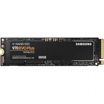 SSD M.2 2280 500GB Samsung (MZ-V7S500BW) 970 EVO Plus, Тип флеш-памяти - MLC, PCI-Express NVMe, 3500 Mb/s, 3200 Mb/s, 1.5 млн