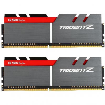 Пам'ять DDR4 16GB (2x8GB) 3200 MHz Trident Z Silver H/ Red G.Skill (F4-3200C16D-16GTZB)