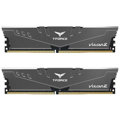 Пам'ять DDR4 16GB (2x8GB) 3200 Team Vulcan Z Grey C16-18-18-38 набор из 2-х модулей (TLZGD416G3200HC16CDC01)