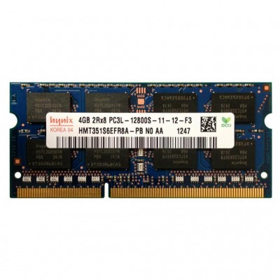 Память для ноутбуков SoDIMM DDR3L 4GB 1600 MHz Hynix (HMT351S6EFR8A-PB)