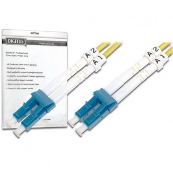 Патч-корд оптика  5m DIGITUS LC-LC, 9/ 125, OS1, duplex,