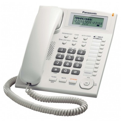 Телефон дротовий Panasonic KX-TS2388UAW White