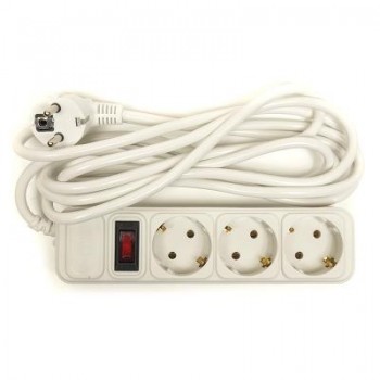 Фільтр живлення 3м Power Plant 3 м, 3 розетки, евростандарт (JY-1054/3) (PPSA10M30S3)