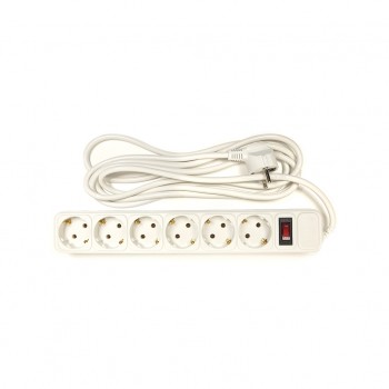 Фільтр живлення 3м Power Plant 3 м, 6 розеток, евростандарт (JY-1057/3) (PPSA10M30S6)