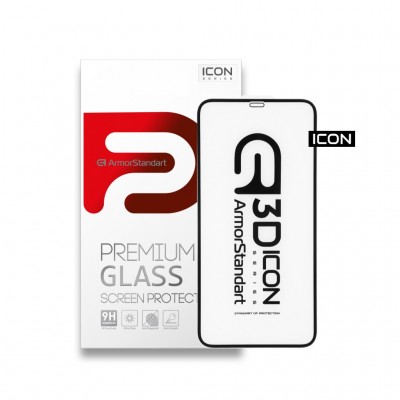 Скло захисне  Armorstandart Icon 3D для Apple iPhone 11 Pro Max Black (ARM55717-GI3D-BK)