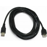 Подовжувач USB GMB (двойное экранирование) Black CCP-USB2-AMAF-6 1,8м