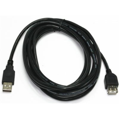 удлинитель USB GMB (двойное экранирование) Black CCP-USB2-AMAF-6 1,8м