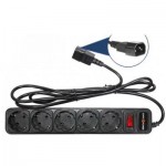Фільтр живлення  2 m  Logicpower LP-X5-UPS , 0, 75mm2, 10A (2753)