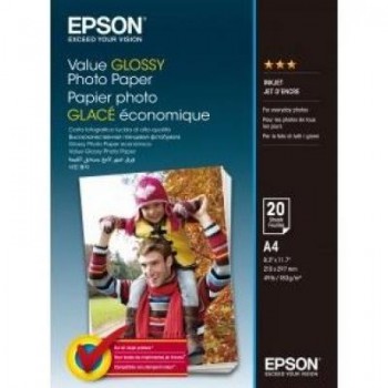 Фотобумага EPSON Value Glossy Photo Paper, глянцевая, 183g/m2, A4, 20л (C13S400035)