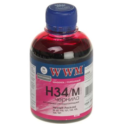 Чернила HP H34M (Magenta) 200г  WWM